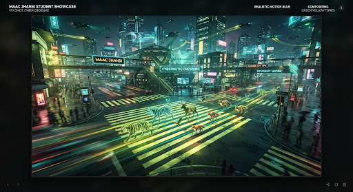 Stylized digital animal crowd compositing sequence
